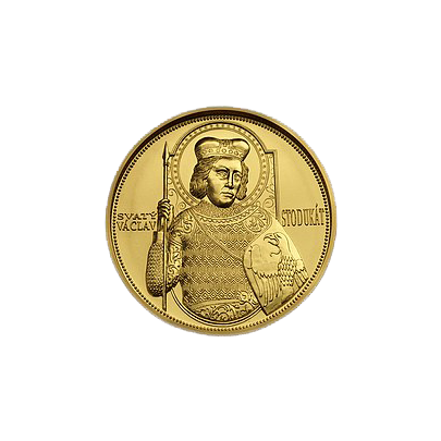 Zlatá medaile 100 Dukát sv. Václav 2008 Standard