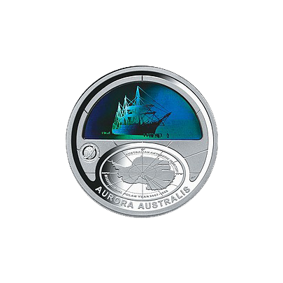 Stříbrná mince Aurora Australis Polární rok 2009 $5