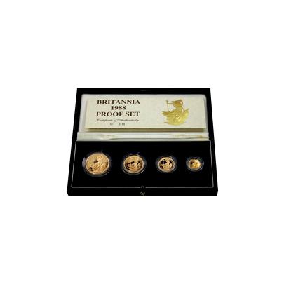 Britannia Sada zlatých mincí 1988 Proof