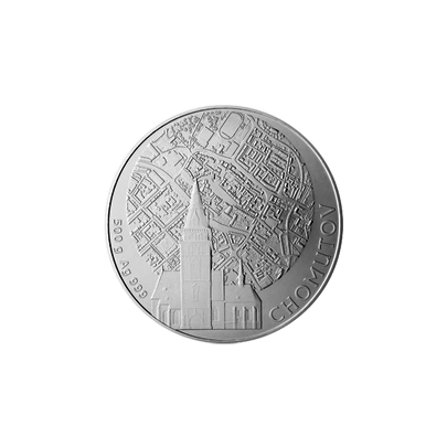 Stříbrná investiční medaile 500 g Statutární města ČR - Chomutov 2012 Standard