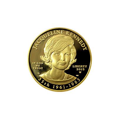 Zlatá mince Jacqueline Kennedy First Spouse 2015 Proof