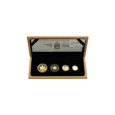 Maple Leaf 10. výročí Sada zlatých mincí 1989 Proof