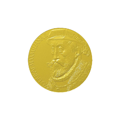 Přední strana Zlatá medaile 40 dukát Maximilián II. 2009 Standard