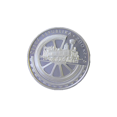 Strieborná minca 200 Kč Založenia Národného technického muzea 100. výročie 2008 Štandard