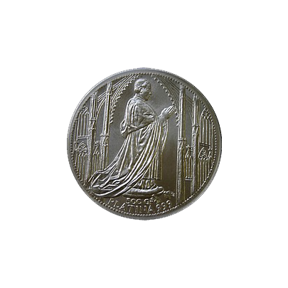Přední strana Platinová investiční medaile Chrám sv. Víta 2009 Standard