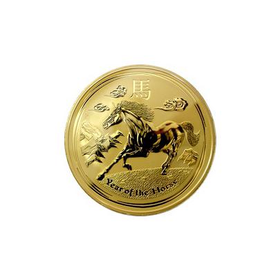 Zlatá investiční mince Year of the Horse Rok Koně Lunární 1 Kg 2014