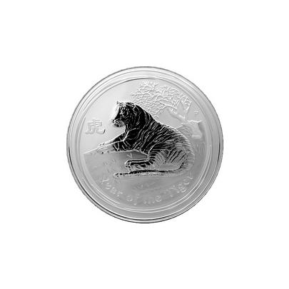 Strieborná investičná minca Year of the Tiger Rok Tigra Lunárny 1 Kg 2010