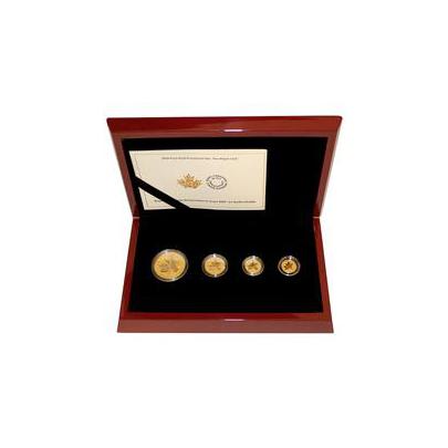 Maple Leaf Sada zlatých mincí 2014 Incuse Proof