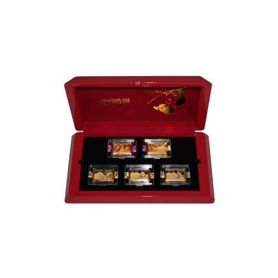 Premium Size Gold Bar Panda Collection Sada zlatých mincí 2015 Proof