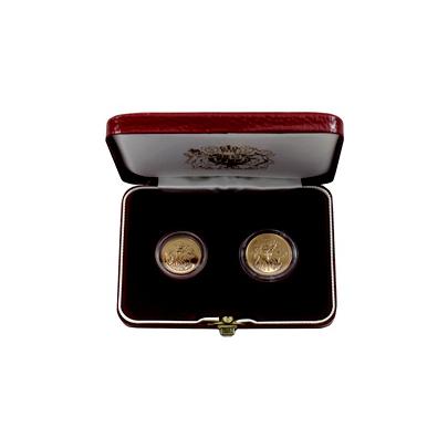 Sovereign Sada dvou zlatých mincí 2005 Proof