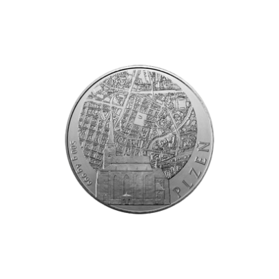Stříbrná investiční medaile 500 g Statutární města ČR - Plzeň 2011 Standard