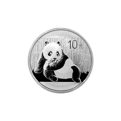 Přední strana Stříbrná investiční mince Panda 1 Oz 2015