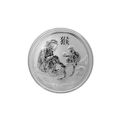 Strieborná investičná minca Year of the Monkey Rok Opice Lunárny 5 Oz 2016