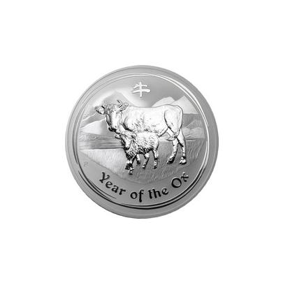 Strieborná investičná minca  Year of the Ox Rok Byvola Lunárny 10 Oz 2009