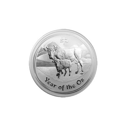 Stříbrná investiční mince Year of the Ox Rok Buvola Lunární 1/2 Kg 2009