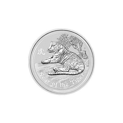 Stříbrná investiční mince Year of the Tiger Rok Tygra Lunární 10 Kg 2010