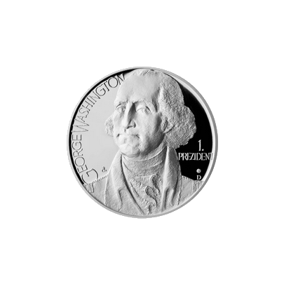 Stříbrná medaile George Washington 2012 Proof	
