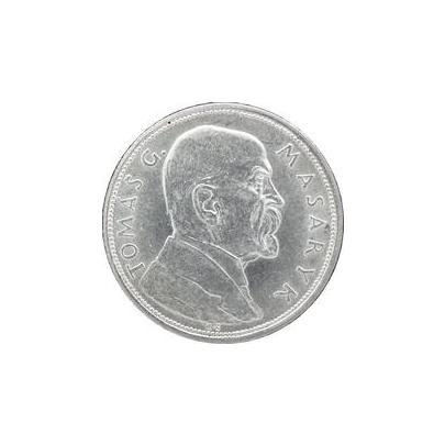 Přední strana Strieborná minca 10 Kč T. G. Masaryk 10.výročie vzniku ČSR 1928