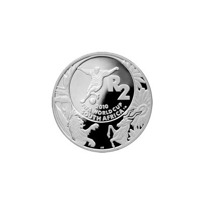 Stříbrná mince 2010 FIFA Mistrovství světa ve fotbale 2008 Proof