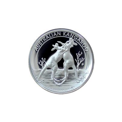 Strieborná minca Australian Kangaroo 1 Oz 2010 High Relief Piedfort Proof