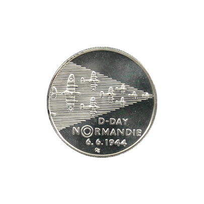 Stříbrná mince 200 Kč Vylodění spojenců v Normandii 50. výročí 1994 Standard