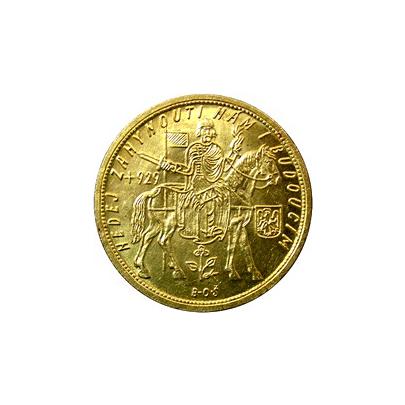 Zlatá mince Svatý Václav Desetidukát Československý 1929
