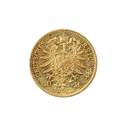 Zlatá mince 10 Marka Fridrich I. Bádenský 1873
