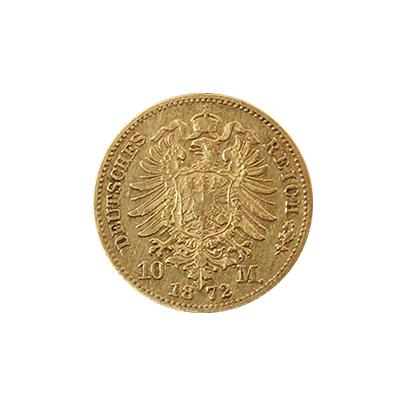 Zlatá minca 10 Marka Jan I. Saský 1872