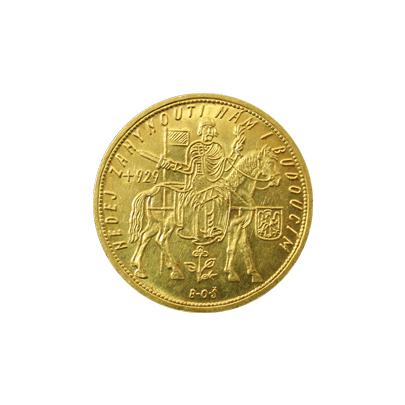 Zlatá mince Svatý Václav Desetidukát Československý 1932