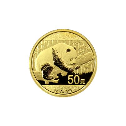 Zlatá investiční mince Panda 3g 2016