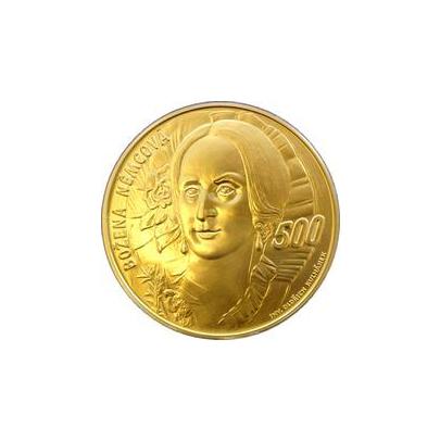 Zlatá investiční medaile 1 Kg Božena Němcová Motiv 500 Kč bankovky 2013 Standard