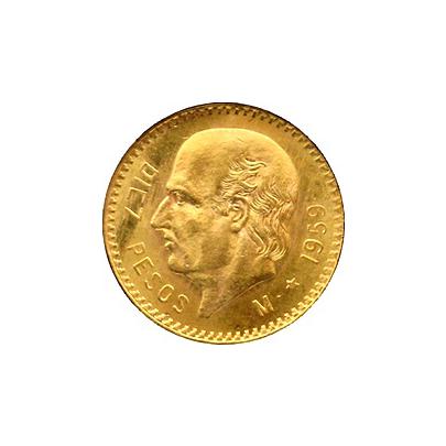 Zlatá mince 10 Peso Miguel Hidalgo 1959