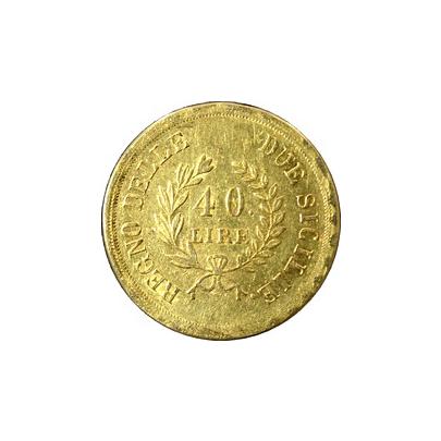 Zlatá mince 40 Lira Joachim Murat 1813