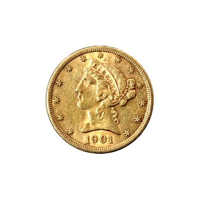 Zlatá minca 5 Dolar American Eagle Liberty Head 1901