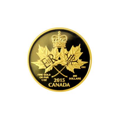 Přední strana Zlatá mince A Historic Reign 1 Oz 2015 Proof