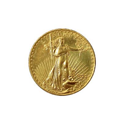 Zlatá mince American Double Eagle 1922