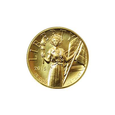 Přední strana Zlatá mince American Liberty 1 Oz 2015 High Relief Standard