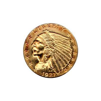 Zlatá mince Indian Head American Quarter Eagle 1927