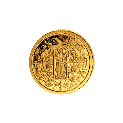 Přední strana Zlatá mince Apoštol Pavel 1 Kg Puzzle 2009 Proof