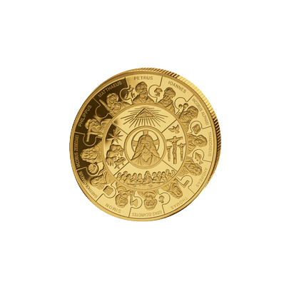 Zlatá mince 12 apoštolů 1 Kg Puzzle 2008 Proof