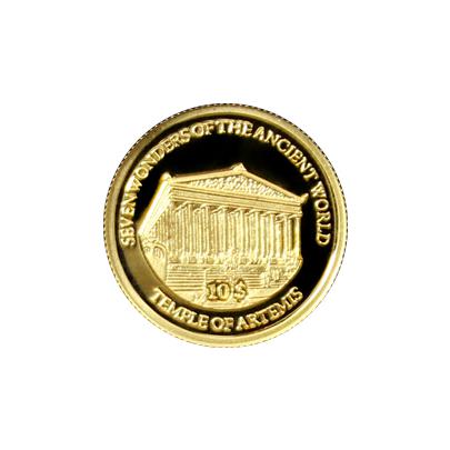 Zlatá mince Artemidin chrám v Efesu Miniatura 2009 Proof