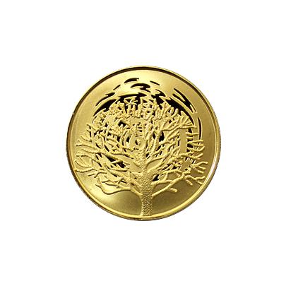 Zlatá minca Horiaci ker 10 NIS Izrael Biblické umenie 2004 Proof