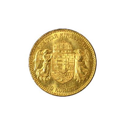 Zlatá minca Desaťkorunáčka Františka Jozefa I. Uhorská razba 1912