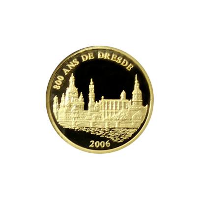 Zlatá mince Drážďany 800 let Miniatura 2006 Proof