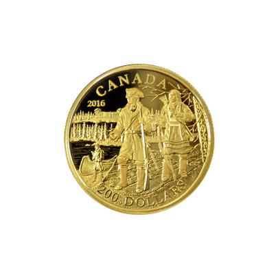 Zlatá minca Pierre Gaultier de La Vérendrye 2016 Proof