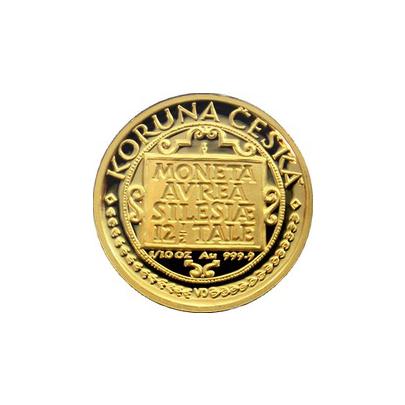Zlatá mince 1000 Kč Třídukát slezských stavů 1996 Proof