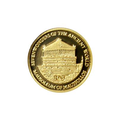 Zlatá mince Mauzoleum v Halikarnassu Miniatura 2009 Proof