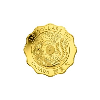 Zlatá mince Požehnání míru Lotos 2013 Proof (.99999)