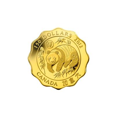 Zlatá minca Požehnanie Šťastia Lotos 2012 Proof (.99999)