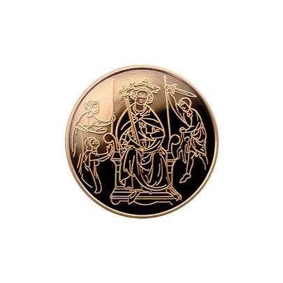 Zlatá minca  Šalamúnov súd 10 NIS Izrael Biblické umenie 1995 Proof
